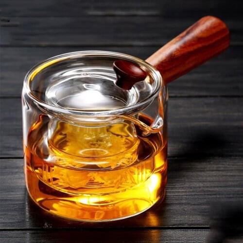 Handmade Glass Teapot Can Be Heated High Temperature Resistant Kettle Large Capacity Thickened Coffee Beverage Kung Fu Teapot