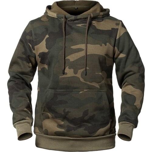 HAIMAITONG Mens Camouflage Hoodies