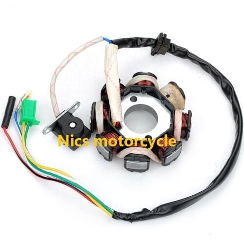 Engine coil 8 Coil Pole Magneto Flywheel Stator GY6 125cc 150cc PIT Quad Dirt Bike ATV Buggy motorcycle