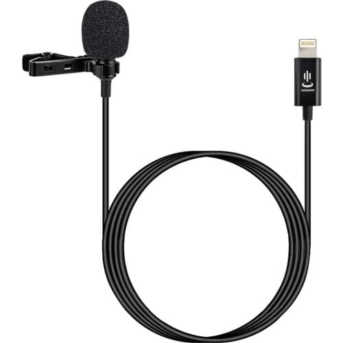 YC-LM10 II 1.5m Phone Audio Video Recording Lavalier Condenser Microphone for iPhone X xr xs max 8 8plus 7 7plus 6 6s 6plus iPad