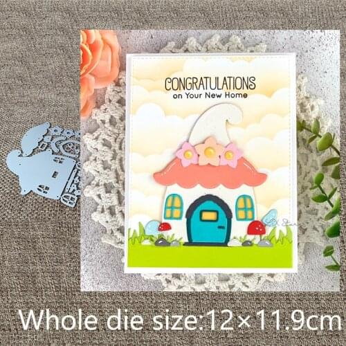 XLDesign Craft Metal Cutting Dies stencil mold mushroom house decoration scrapbook Album Paper Card Craft Embossing die cuts