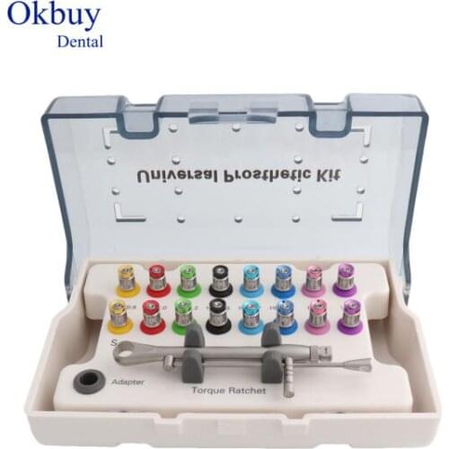 Dental Implant Screwdriver Universal Restoration Tools Kit Repair Torque Wrench 16 Pcs Screw Driver