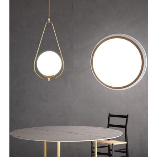 Nordic led light hanging lights kitchen fixtures lumiere pendant lamp dining room light bedroom hanging lamp