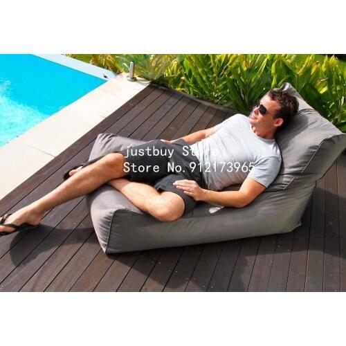 L shape Typical New Coming PVC Indoor Outdoor Folded Single floating Couple Waterproof Bean Bag