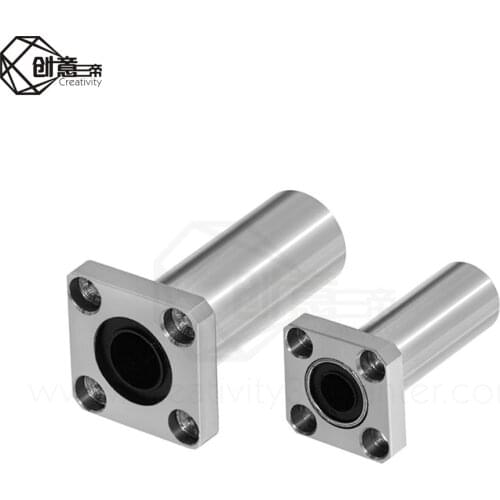 Hot sale LMK6LUU/LMK8LUU/LMK10LUU/LMK12LUU long type Rectangular Flange Linear Bearing CNC Linear Bush for 3D printer parts