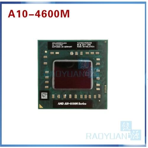 AMD laptop Mobile A10 4600M A10-4600m AM4600DEC44HJ original Socket FS1(FS1R2) CPU 4M Cache/2.3GHz/Quad-Core processor