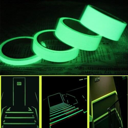 New Glow Tape Luminous Tape Self Adhesive Glow Dark Stickers Stage Decorative Luminous Fluorescent Tape Warning Stickers