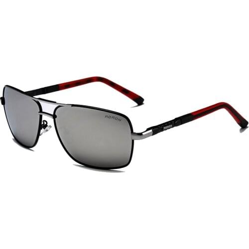 High-end Pilot Squared Driver Sun Glasses Polarized Mirror Sunglasses Custom Made Myopia Minus Prescription Lens -1 to -6