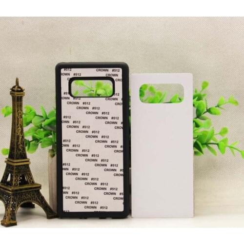 Wtsfwf DIY 2D Sublimation rubber silicone TPU+PC Blank Case for Note 8 with Aluminum Inserts and glue 10pcs/lot