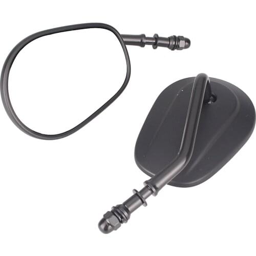 Motorcycle Rear View Side Wing Mirrors Universal most 8mm threaded fit For Harley Davidson motorcycles