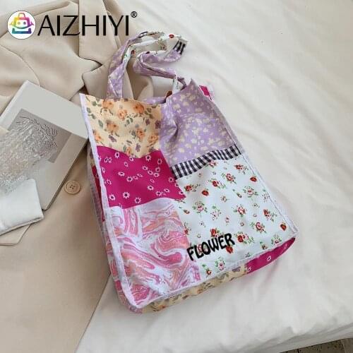 Women Fashion Stitching Shoulder Shopping Bag Ladies Casual Large Capacity Tote Handbags