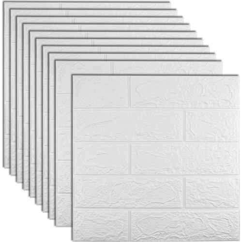 10pcs 35x38cm 3d Wall Stickers Self Adhesive Foam Brick Room Decor Diy 3d Wallpaper Wall Decor Living Wall Sticker For Kids Room