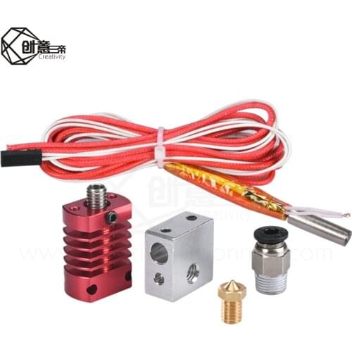 3D Full Metal J-head Hotend Extruder Kit CR8/CR10 For CR-10 CR-10S 3D V6 Bowden Extruder 1.75/0.4MM Nozzle 3D Printer Parts