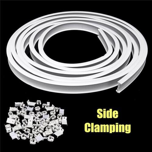 5m Flexible Ceiling Mounted Curtain Track Rail Straight Slide Windows Balcony Plastic Bendable Home Window Decor Accessories
