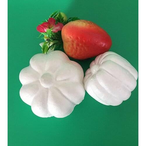 6pcs,Styrofoam Solid Halloween Pumpkin,Polystyrene foam Ornament,DIY Easter Decoration ,Kindergarten painting props,Kids toy