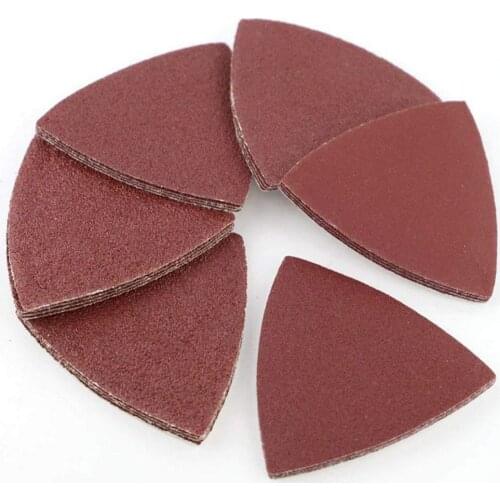 60PCS Oscillating Saw Sand Paper Oscillating Multi-tool Hook and Loop Triangle Sandpaper Fit for 3-1/8 Inch Oscillating Multitoo