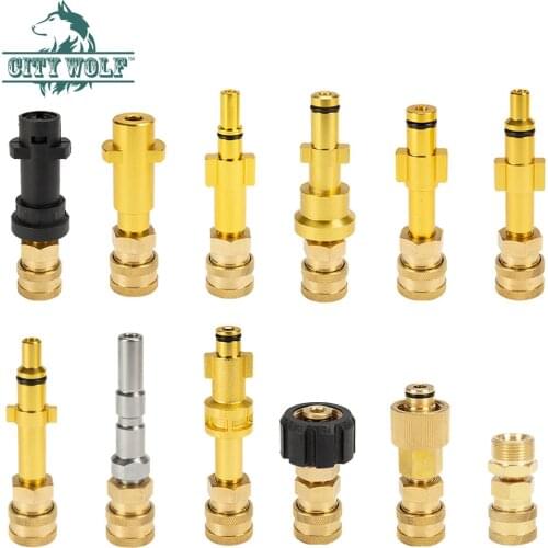 City wolf high pressure washer adaptor with G1/4 quick connector for Karcher AR Black&Deck Lavor Interscol Huter
