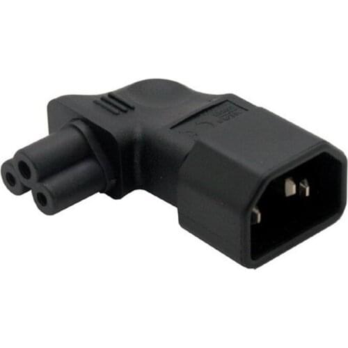 IEC 320 C14 to C5 Adapter M/F Vertical Left Angle C14-C5 AC Adapter IEC320 C5 to C14 AC Power adapter Conversion plug