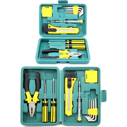 AXY76 11pcs Hand Crimping Tool Set Crimping Tool Kit With Crimping Plier Car Repair Tool Replaceable Die Sets