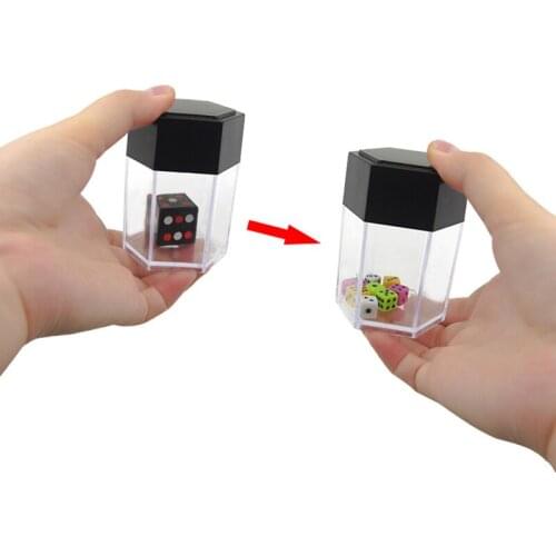 Dice Bomb Magic Trick Toys Explode Explosion Dice Colored Close Up Easy Appearing Magic Joke Prank Toys for Children Kids Learn