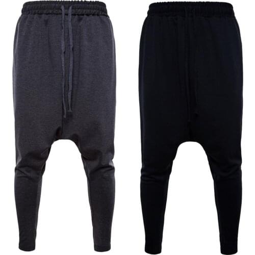 COLDKER men pant casual mid waist harem Pantalon Sweatpants fashion trousers streetwear man