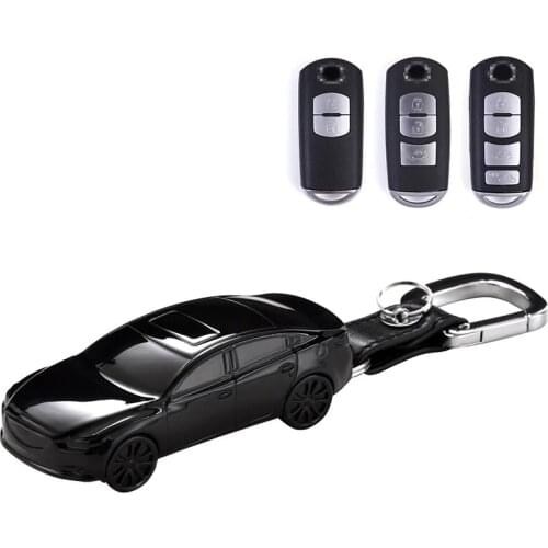 Car Model Shape Car Key Case Cover Fob keychain For Mazda 3 BM BN 6 GH GJ GL CX-3 DK CX-4 GK CX-5 KE GH KF CX-8 KG MX-5 IV Targa