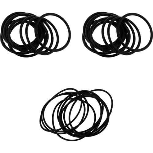 30Pcs Black Rubber O-Rings, Waterproof and Sealed, Effective Protection of Flashlight