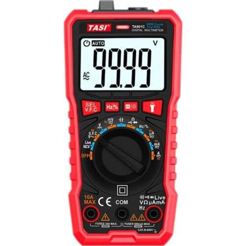TA801A/B/C/D Digital Multimeter Smart Ture Rms NCV Auto Range Multimeters Tester Ohm Hz Voltage Meter High-precision