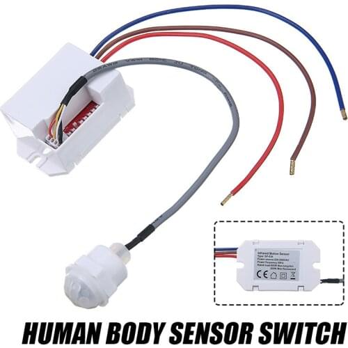 360 Degree Recessed PIR Ceiling Occupancy Motion Sensor Detector Light Switch Motion Sensor Detector 220-240V/AC