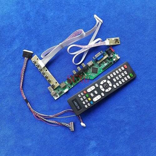 LVDS 40 Pin HDMI-compatible VGA USB AV Matrix controller board For LP133WD1/LP133WD2/N133FGE Kit LED/LCD 1600*900 Analog signal