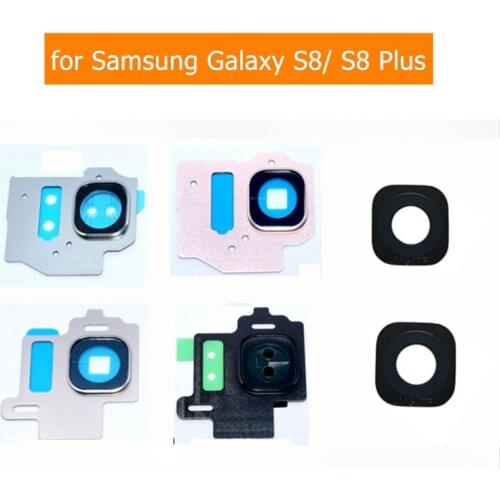 For Samsung Galaxy S8 G950/ S8 Plus G955 Rear Back Camera Glass Lens Frame Holder + Glue Replacement Repair Spare Parts