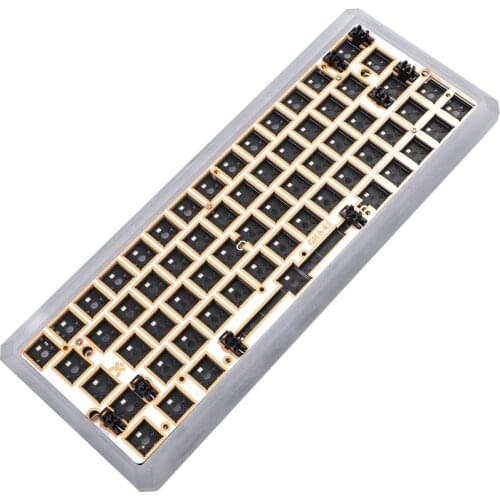 GK64 GK64x GK64xs RGB Hot Swap Programmable Bluetooth Wired CNC Case PCB Plate Cherry MX Keyboard DIY kit