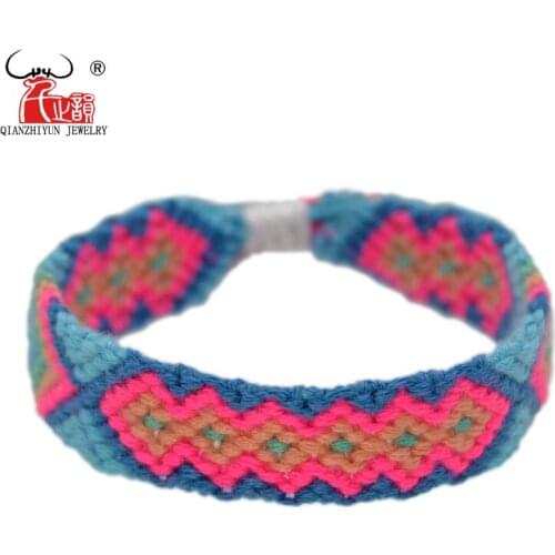 Cotton Friendship Bracelets Anklet Bracelets Polynesia Style Weave Woven String Handmade Bracelet For Women and Men