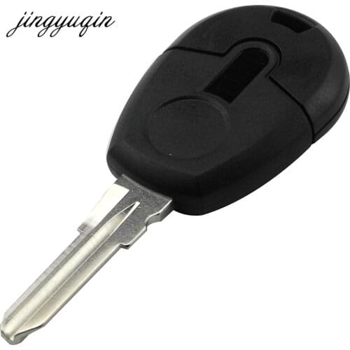 Jingyuqin 15pcs/lot New style Replacement Car Key Blank Case For Fiat Positron EX300 Transponder Key Shell No Chip Fob