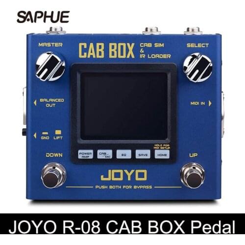 JOYO R-08 CAB BOX Multi Effect Pedal Support IR Loading AMP Pedal Effect, 4 Tube Power AMP Simulations, Multi Pedal