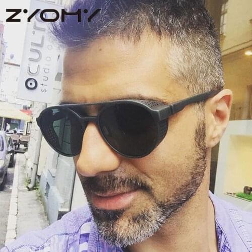 Q Retro Round Frosted Men Glasses Unisex Eyewear Casual Sunscreen Sunglasses Multicolor European Style GafaS De Sol Mujer UV400