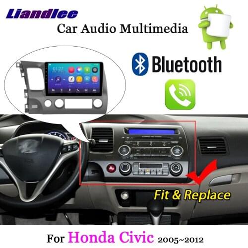 For Honda Civic 2005-2012 Android 7.1 Multimedia System Car Radio player Carplay FM USB Wifi GPS Navigation