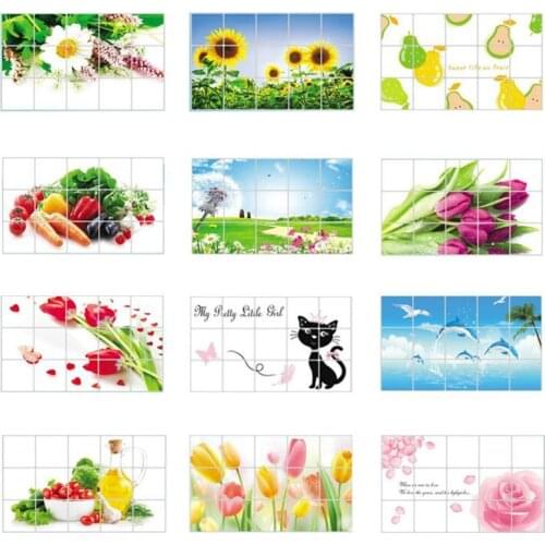 1Pc 75*45 cm Kitchen Wall Stickers For Smoke Exhaust Foil Oil Sticker Decal Home Decor Art Accessories Bedroom Decor 8z