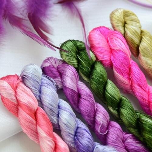 High quality gradient Suzhou embroidery thread 100% silk embroidery silk hand embroidery 24 colors 20 small pieces/1large piece