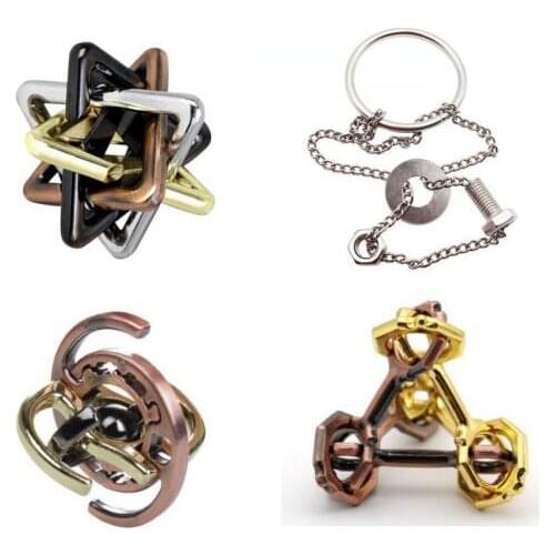 IQ Metal Amour Puzzles Brain teaser Puzzle Game for Adults Children