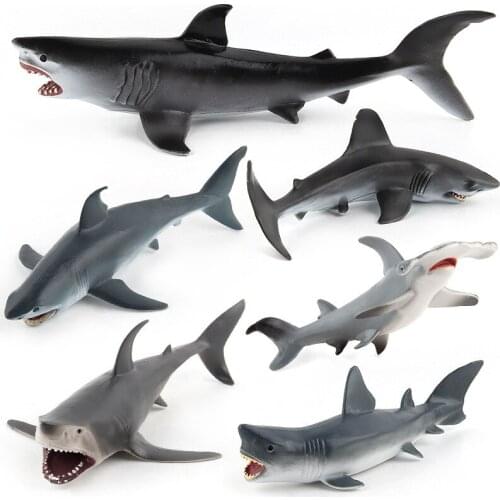 Lifelike Shark Toy Marine Sea Life education Figure Big Shark Fish Model PVC Collection Toy For Kids Children Gift Animal Toy
