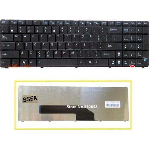 SSEA New US Keyboard for ASUS K50 K50IN K61 K50X K50A K50AB K50IJ K50ID P50 P50IJ