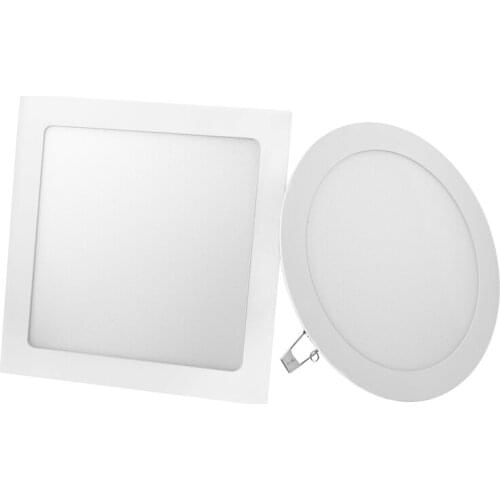 LED Panel Light 3W 4W 6W 9W 12W 15W 18W Round Square LED Spot Light AC85~265V Ceiling Light Indoor Recessed Downlight
