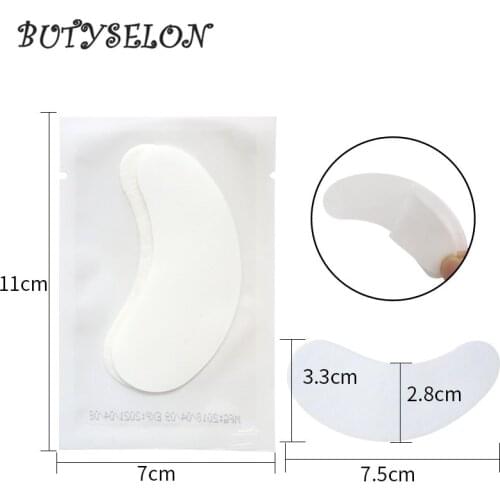 100Pairs Eye Pads for Eyeshadow Shields Protector Disposable Pads Lint Free Patch False Eyelash Extension Makeup tools
