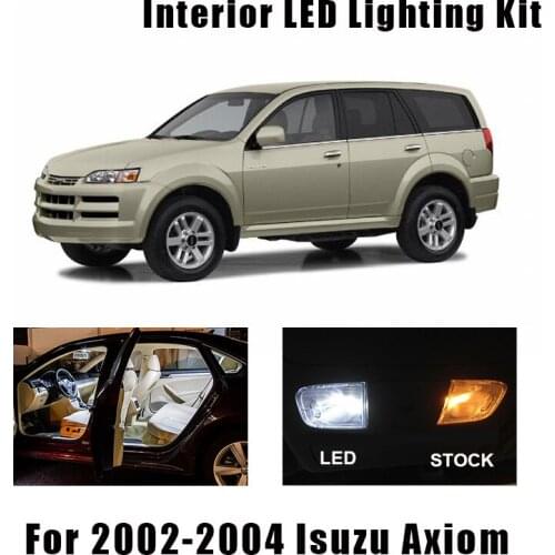 12 Bulbs White Canbus Car LED Interior Kit License Plate Light For 2002 2003 2004 Isuzu Axiom Dome Trunk Cargo Courtesy Lamp