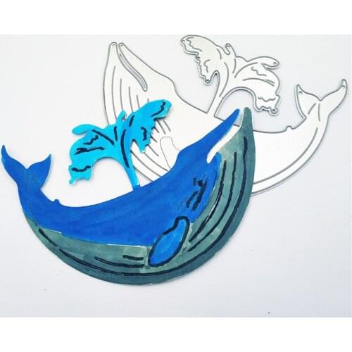 9.3*6.9cm The whale paper die Cutting dies metal crafts paper die-cutting /DIY embossing Easter Halloween Scrapbooking