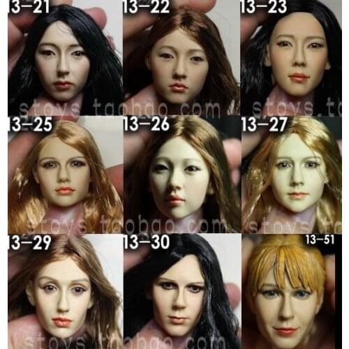 1/6 scale figure accessories female head shape for 12" action figure doll accessories not include the body and clothes KM13