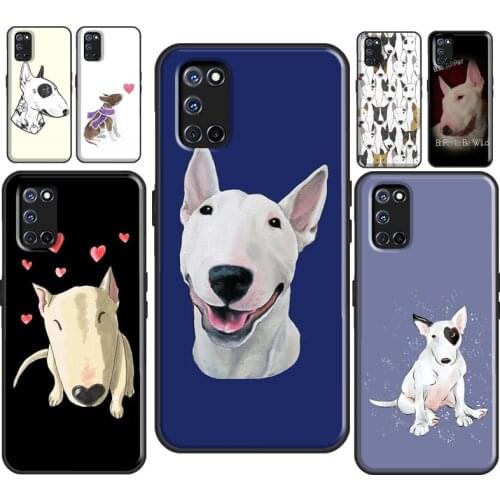 English Bull Terrier Dog For OPPO Find X2 X3 Pro A1K A3S A5S A15 A52 A72 A83 A91 F7 A53 A31 A9 A5 2020 Phone Case