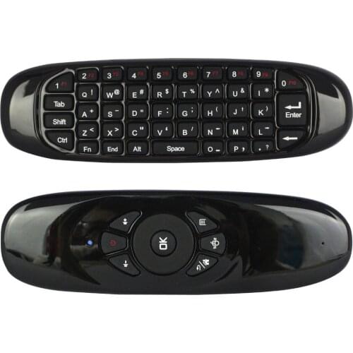 C120 All in one 2.4G air mouse Rechargeable Wireless remote control Keyboard for Projector Android TV Box Computer