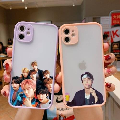 Stray Kids Matte Bumper Phone Case For iphone12 11 Pro Max X XS Max XR 7 8 Plus 12mini Translucent Matte Shockproof Cover